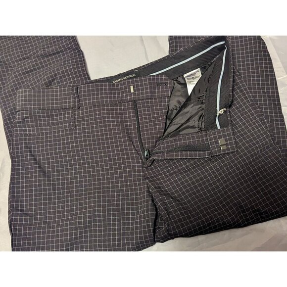 Banana Republic Women’s Sloan Crop Checkered Windowpane Pants Size 4 - Picture 10 of 16